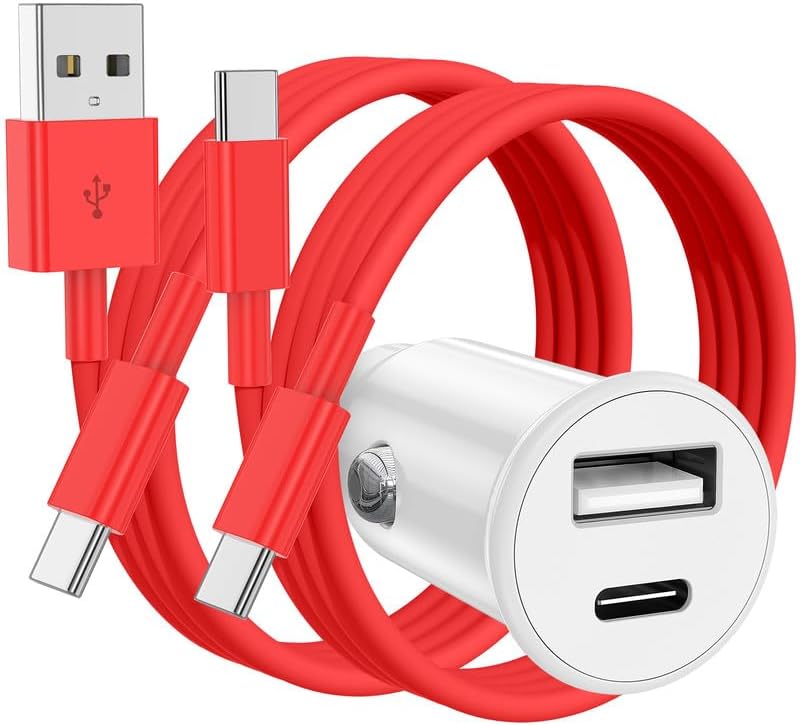 High-Power USB C Car Charger for i Phone 16 & 15 Series – 40 W Dual Port Fast Charging Adapter with 3 FT USB-C to C & A to C Cables – Versatile Compatibility for i Pad, Samsung, and More – Compact Design for On-the-Go Convenience and Enhanced Safety Features