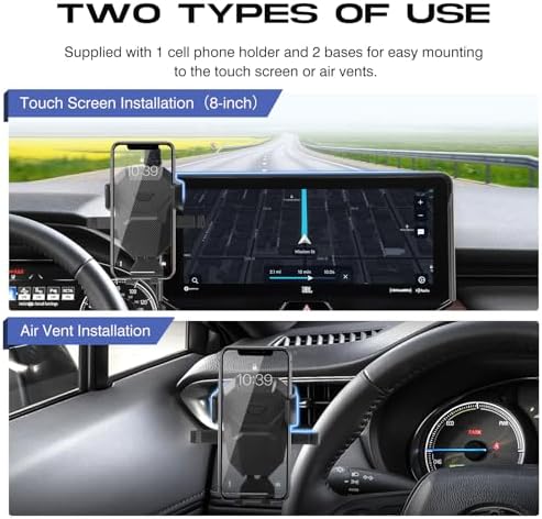 Toyota Venza 2021-2023 Exclusive Car Phone Holder – Adjustable 8-Inch Screen Mount for All Smartphones – Hands-Free Ultra-Stable Design for Optimal Safety and Convenience – Easy Installation, Sleek Aesthetic, Perfect for Navigation and Streaming