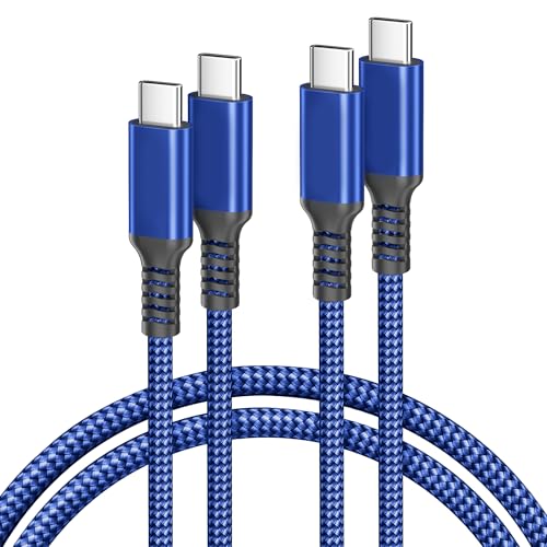 Basesailor 10 ft USB C to USB C Power Delivery Charging Cable – 100 W Fast Charger for i Phone 16/15 Pro Max, Mac Book, i Pad Air 4/5, Mini 6, and Samsung Galaxy S22/S23/S24/S25 – Durable 2 Pack for Enhanced Speed and Efficiency