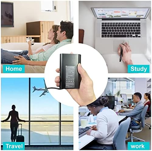 Ultra-Compact 65 W USB-C Laptop Charger for Dell XPS & Latitude Series – Lightweight Power Solution with High-Speed Performance and Broad Compatibility – Ideal Backup Charger for Travel and Home Use