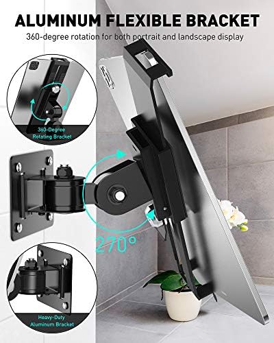 Transform Your Business Environment with Above TEK 360° Rotating Anti-Theft Tablet Wall Mount – Secure Holder for 7″-11″ i Pads & Galaxy Tabs – Sleek Black Finish for Enhanced Customer Engagement & Safety Solutions