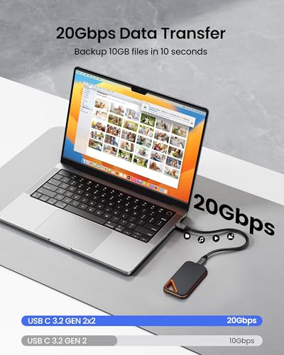 Silkland Ultra High-Speed USB C Display Cable – 4 K/8 K Resolution, 20 Gbps Data Transfer, 240 W Power Delivery, 3.3 FT Length – Perfect for Mac Book Pro, i Phone 16, i Pad – Ideal for Gamers and Creative Professionals Seeking Exceptional Visuals and Quick Charging Solutions