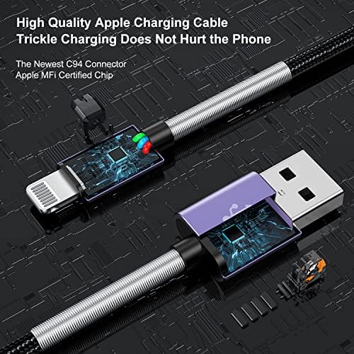 10-Foot Apple MFi Certified USB C to Lightning Charging Cable – Dual Pack High-Speed i Phone Charger for 14/13/12 Series and i Pad – Durable Long Charging Cord for Ultimate Convenience and Flexibility