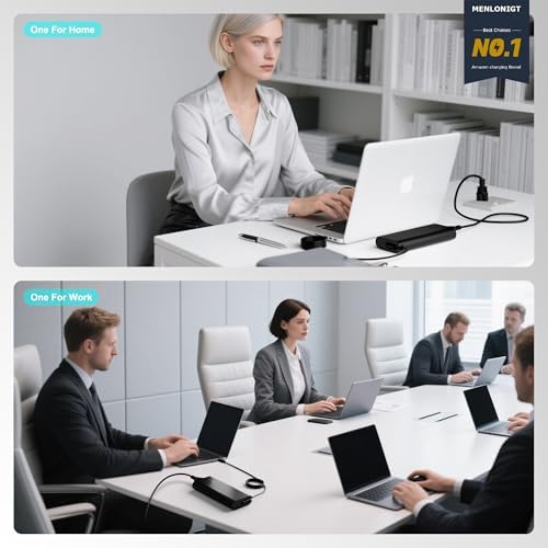 2025 Dell 130 W USB-C Laptop Charger – High-Efficiency Slim AC Power Adapter for XPS 15, Precision 5550, Latitude Series – Fast Charging with Gan Technology, Wide Compatibility with Multiple Dell Models – Reliable & Safe Power Supply Solution