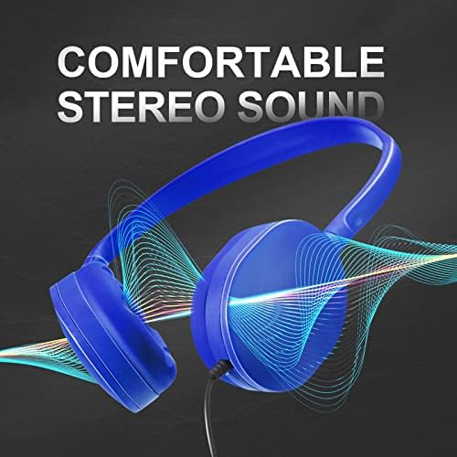 Dynamic 30 Pack Kids Wired Headphones – Colorful On-Ear Design with Premium Stereo Sound for Classroom, Travel & Fun – Rugged & Cozy Earbuds for Boys and Girls – Ideal for Tablets, Laptops & Educational Engagement