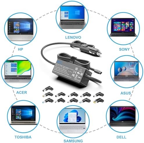 Universal 100 W Laptop Car Charger for Dell, HP, Lenovo, Asus & More – Fast Charging DC Adapter for Home, Office & Travel with Enhanced Compatibility for Multiple Devices Including TVs, Monitors, and Soundbars – 36-Month Warranty and 30-Day Exchange Guarantee – Reliable Power Supply for Gaming Laptops, Cameras, and Electronics – Compatible with JBL, Sony, Samsung, and Other Major Brands – Versatile 2.6 m Cable for Easy Reach and Flexible Use Across Various Models – Ideal Solution for On-the-Go Charging Needs – CE, FCC, and Ro HS Certified for Safety and Performance – Perfect for Business Professionals, Students, and Home Users Seeking Convenience and Efficiency in Power Management