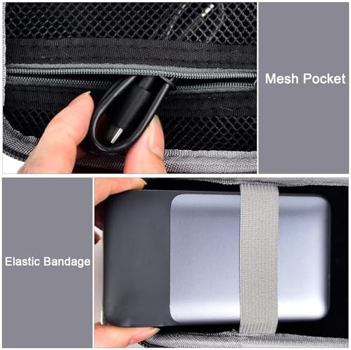 Premium Travel Case for Anker 733 Power Bank – Ultimate 2-in-1 Hybrid Charger Holder with Shockproof Design for USB-C Accessories – Compact, Durable Storage Solution for On-the-Go Charging Needs