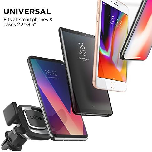 i Ottie Easy One Touch Signature CD Slot Car Phone Holder – Universal Smartphone Mount for i Phone, Google, Samsung, and More – Enhanced Stability, 360-Degree Viewing Angles, Quick One-Touch Access for Safe Driving