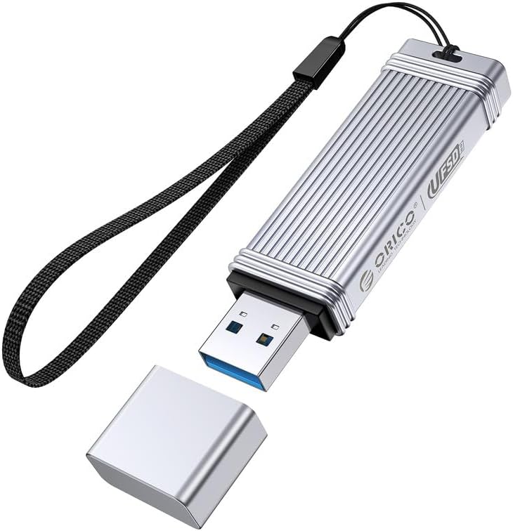 ORICO USB 3.2 512 GB Flash Drive – High-Speed 405 MB/s Memory Stick with Keychain, Durable Metal Design for Effortless Data Storage and File Transfers on Computer/Laptop