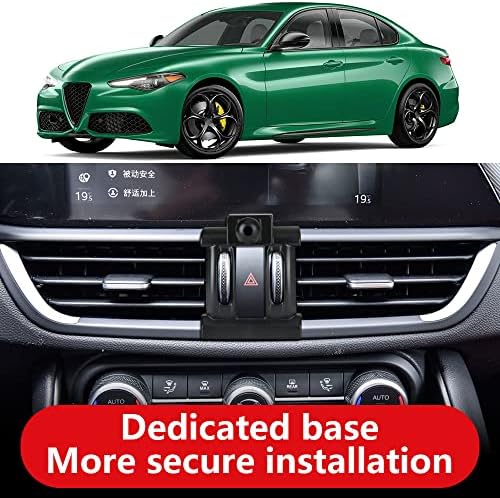 Alfa Romeo Giulia 2017-2025 Car Phone Holder – Premium Gravity Linkage Mobile Mount for Enhanced Navigation & Interior Elegance, Tool-Free Installation with Adjustable Viewing Angles for Optimal Safety and Convenience
