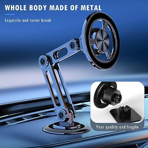 Premium 360-Degree Magnetic Suction Car Phone Holder – Universal Hands-Free Mount for All Devices with Robust Grip and Adjustable Viewing Angles – Enhance Your Driving Safety and Convenience Effortlessly!