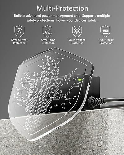 Universal 65 W USB-C Laptop Charger for HP, Dell, Lenovo, Asus, Acer, Toshiba, Samsung – Enhanced Compatibility with Multiple Ports, Fast Charging & Safety Features for Mac Book Pro, Chromebook & Ultrabooks – Includes Power Cord & Connectors with 12-Month Warranty