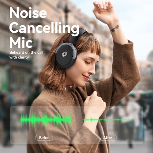 Experience Next-Level Audio with Stylish Pink Wireless Over-Ear Headphones – Premium Noise Cancellation, Hi-Fi Stereo Sound, and 30-Hour Playtime for Unmatched Comfort in Travel and Home Office Use, Featuring Immersive Deep Bass and Foldable Design for Effortless Portability and Extended Listening Pleasure