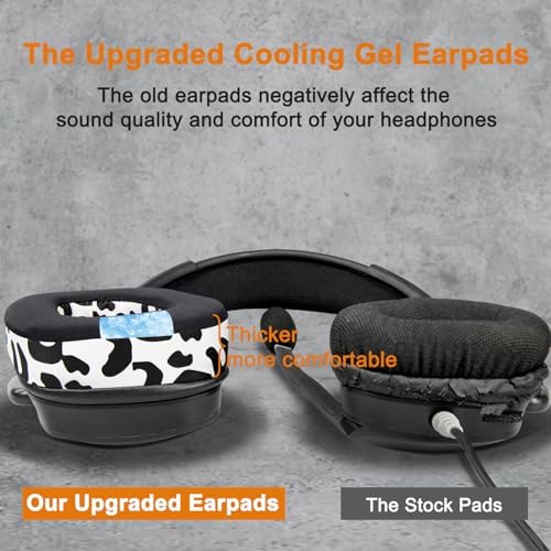 Transform Your Gaming Setup with SOULWIT Cooling-Gel Earpads for Corsair Void Series – Luxurious Ice Silk Fabric for Ultimate Comfort and Superior Sound Enhancement – Perfect Replacement Cushions for Void, Void Pro, Void Elite & Surround Wired/Wireless Gaming Headsets – Striking Red Storm Aesthetic for Unmatched Style and Performance