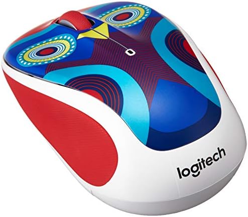 Logitech M325 Wireless Mouse in Cocktail Design – Ergonomic Comfort and Precision Tracking for All Operating Systems, Long Battery Life Up to 18 Months, Perfect for Travel and Home Office Setup