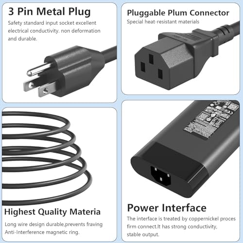High-Performance 200 W AC Power Adapter for HP Omen, Pavilion, and ZBook Series – Fast Charging Compatibility for Gaming Laptops and Workstations – Universal Fit for Models Including Omen 15, 16, 17, Victus, and More – Reliable 19.5 V 10.3 A Output with Enhanced Durability – Ideal for Gaming and Creative Professionals – Includes Power Supply Cord and 24/7 Customer Support – Upgrade Your Laptop Experience with Efficient Charging Solutions