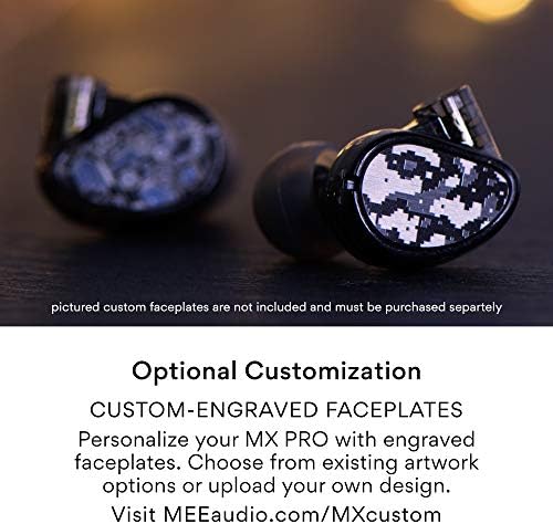 MEE audio MX1 PRO Dynamic Driver In-Ear Monitor Headphones – Professional Quality Sound Isolation Earbuds with Memory Wire Comfort, Detachable Cables, and Transparent Design for Musicians and Audiophiles – Exceptional Audio Clarity for Live Performances and Studio Sessions