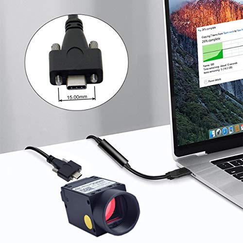 Experience Unmatched Data Transfer with xiwai 5-Meter USB 3.1 Type-C Dual Screws Locking Cable – Perfect for Camera Recorders & Enhanced Device Compatibility – High-Speed USB 3.0 Connectivity for Professionals and Enthusiasts