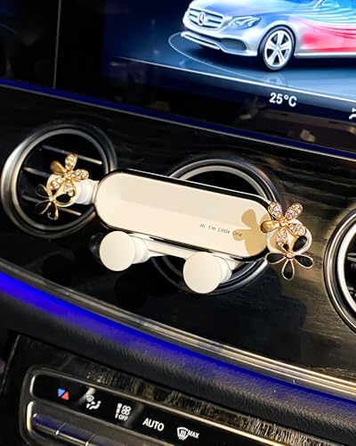 Elegant White Flower Air Vent Phone Holder by BNTR – Stylish Car Cellphone Mount for Smartphones, Perfect Stocking Stuffer Gift – Durable and Functional Vehicle Accessory for Safe Driving and Hands-Free Calls