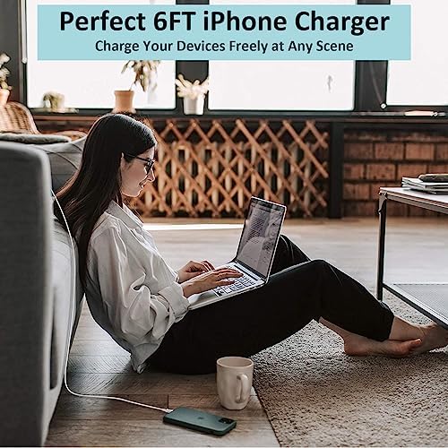 Swift Charge 20 W USB-C Charger for i Phone 15 & i Pad – 6 FT Cable Included – Rapid Power Solution for i Phone 16 Pro Max, i Pad Pro, Mini & Air – Lightweight, Durable, and Versatile Charging Block for All Your Devices – Say Goodbye to Long Wait Times with Enhanced Compatibility and Safety Features