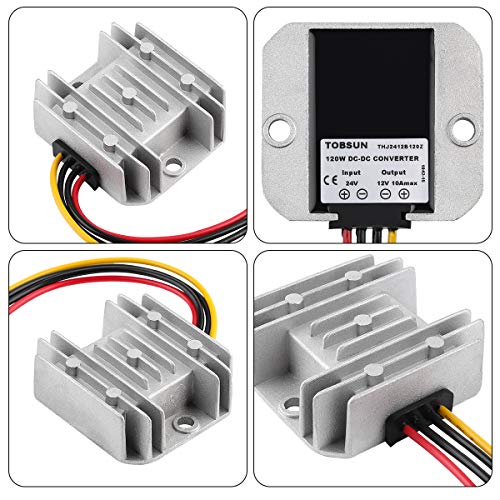Ultimate 24 V 145 W DC-DC Voltage Regulator – Versatile Step Down/Up Converter (9 V-40 V to 24 V, 6 A) – Durable Waterproof Power Supply for Enhanced Golf Cart Performance and Accessory Compatibility