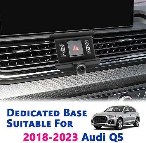 Premium Car Phone Mount for Audi Q5 & SQ5 (2010-2017) | Thick Case Compatible Air Vent Holder for Secure Navigation & Hands-Free Use | Stylish Mobile Cradle for All Smartphones | Enhanced Stability & Easy Installation | Ideal Audi Accessories