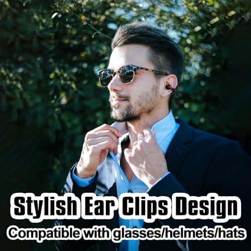 Revolutionary Wireless Open Ear Bluetooth Earbuds with Advanced AI Noise Cancelling – 30 Hours of Playtime, Touch Control Functionality & IPX4 Waterproof Rating for Active Lifestyles – Perfect for Sports, Running, and Workouts with Ultimate Comfort and Secure Fit