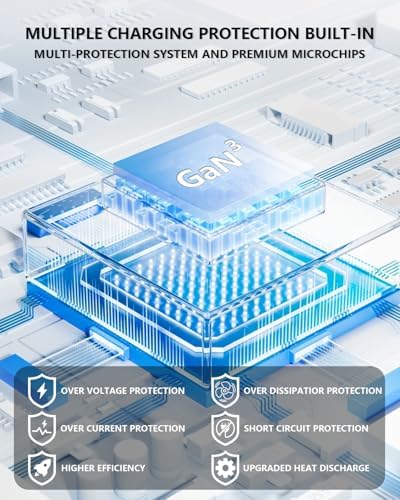 Ultimate 500 W Ga N USB-C Charging Hub: Fast, Compact Power Station with 8 Ports for DELL, HP, Mac Book Pro/Air, i Pad, and i Phone 16/15/14/13 Pro Max – Advanced Dual PD PPS Technology for Rapid Charging and Superior Thermal Safety – Efficient, Lightweight Design for Multiple Device Compatibility