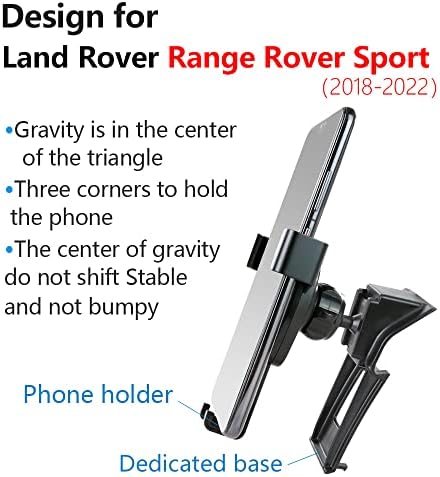 Premium Car Phone Holder for 2018-2022 Land Rover Range Rover Sport – Stylish Mobile Mount for Navigation & Hands-Free Calling – Seamless Aesthetic Integration & Adjustable Viewing Angles – Essential Auto Accessory for Safe Driving