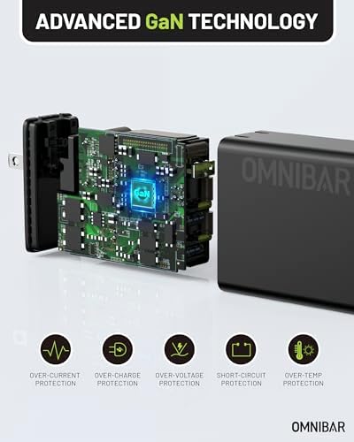 100 W USB-C Ga N Fast Charger | 3-Port Wall Adapter for Mac Book Pro, i Phone 16 Pro, Galaxy S24 Ultra & More | Compact Foldable Design for Multi-Device Charging | PD3.0 & PPS Technology for Optimal Efficiency & Speed | Ultimate Travel Companion for All Your Devices