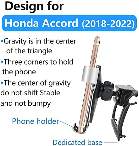 Enhanced Car Phone Holder for Honda Accord 2008-2012 – Secure Smartphone Mounting for Safe Navigation and Hands-Free Calls – Compatible with LX, LX-P, SE, EX, EX-L, and LX-S Models – Durable Vent Cradle with Adjustable Design for Optimal Convenience – Elevate Your Driving Experience with This Essential Auto Interior Accessory