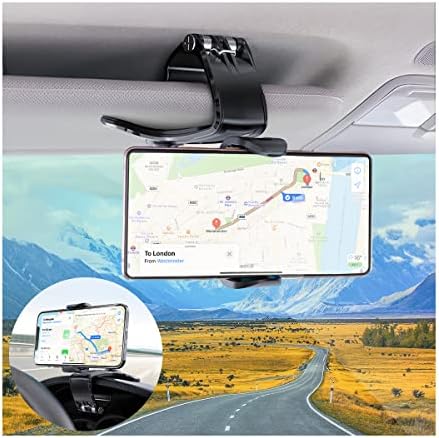 Revolutionize Your Driving Experience with the Ultimate 360-Degree Rotation Car Phone Holder – Ultra-Stable, Clip-On Dashboard and Rearview Mirror Mount for All Smartphones, Including i Phone and Samsung – Hands-Free Safety and Effortless Access to Navigation