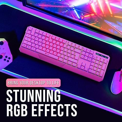 KLIM Chroma RGB Wireless Gaming Keyboard – Ultimate Performance with Long-Lasting Rechargeable Battery, Quick Typing & Water-Resistant Design for PC, PS5, PS4 & Mac – Elevate Your Gameplay with Stunning Backlighting & Enhanced Compatibility