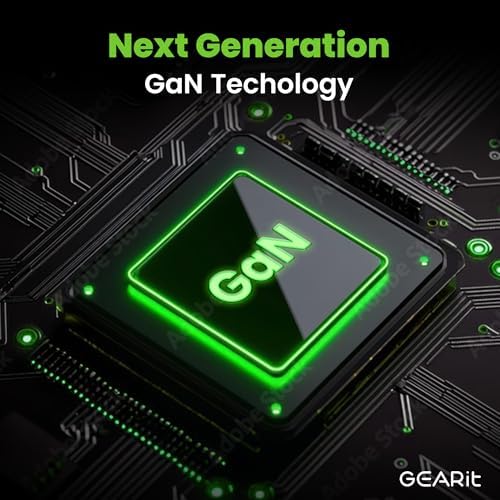 Maximize Charging Efficiency with GEARit 65 W Ga N USB-C Charger – Dual Port Power Block Featuring Retractable 31.5″ Cable for i Phone 16/15, Mac Book Pro/Air, i Pad Pro, and Samsung S25 Ultra – Real-Time Power Display and 3 ft Cord for Ultimate Flexibility and Clutter-Free Use