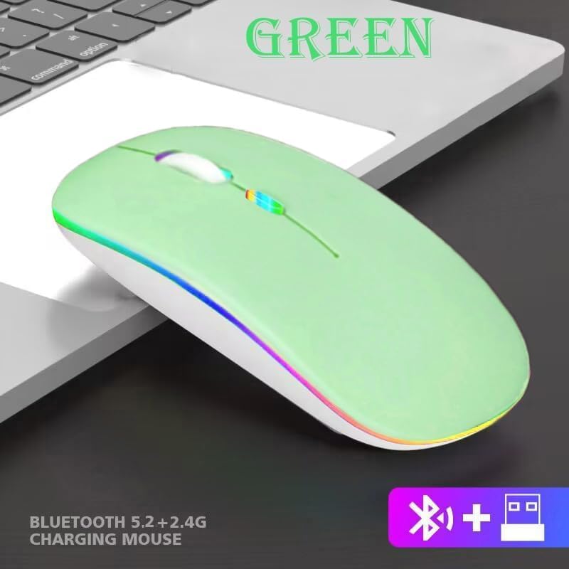 Seamless Productivity with 3 Pack Rosy Glow Red Wireless Bluetooth Mouse – Rechargeable, Silent, and Slim Dual Mode Mice for Laptop, Desktop, i Pad, and Mac – Perfect for On-the-Go Professionals and Students