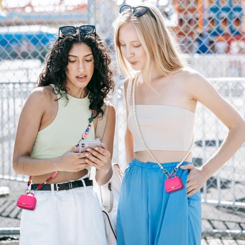 Elevate Your Audio Experience with ANCwear Bluetooth 5.3 True Wireless Earbuds – High-Fidelity 13 mm Drivers for Audiophiles, Chic Mini Handbag Charging Case, 22-Hour Playtime in Elegant Classic Pink – Ideal for Professionals and Music Enthusiasts On the Move