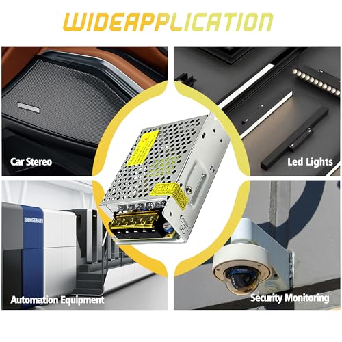 High-Performance 600 W AC to DC Power Adapter – Universal 110 V/220 V Input to Stable 12 V Output – Perfect for LED Lighting, CCTV Surveillance, and RV Power Solutions – Robust 50 A Switching Regulator for Dependable Energy Delivery and Enhanced Device Compatibility