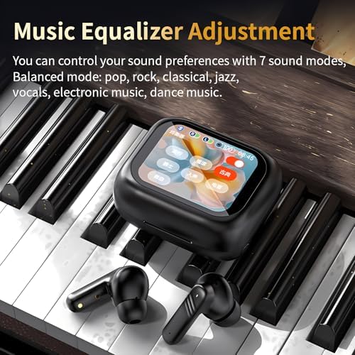 Advanced Active Noise Cancelling Wireless Earbuds with Bluetooth 5.4 – Perfectly Compatible with i Phone and Android for Superior Sound Performance – Extended Battery Life, Intuitive Touch Controls, and Exceptional Call Clarity – Tailored for Commuters, Fitness Buffs, and Everyday Audio Aficionados