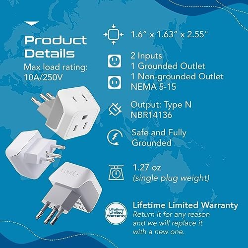 Ultimate Universal Travel Adapter: 35 W Fast Charging Power Converter with PD & QC 3.0, Dual USB-C & Triple USB Ports for Seamless Global Connectivity – Compatible with Type A, C, G, I Outlets for Effortless Charging Across EU, US, UK & Beyond – Perfect Travel Companion for Modern Explorers