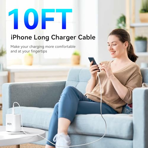 High-Speed 45 W USB-C Wall Charger for i Phone 16 Pro Max – Includes 6 FT Long Charging Cable for Ultimate Flexibility and Rapid Power Boost – Perfect for i Phone 16 Series & Samsung S24 – Compact Design with Advanced Safety Features