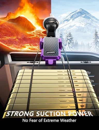 Effortless Power on the Road: JOYMASS 15 W Wireless Car Charger & Auto-Clamping Phone Holder in Chic Purple – Universal Compatibility with i Phone 12-16 & Samsung Galaxy S24, S23, S22+ – Fast Charging Made Stylish and Secure for Every Commute