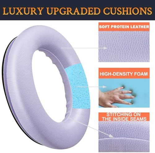 Transform Your Bose Quiet Comfort 45 & SE Headphones with Luxurious SOULWIT Replacement Earpads in Burgundy – Premium Soft Protein Leather Cushions for Unmatched Comfort and Superior Sound Isolation, Perfect for Long Listening Sessions and Easy Installation