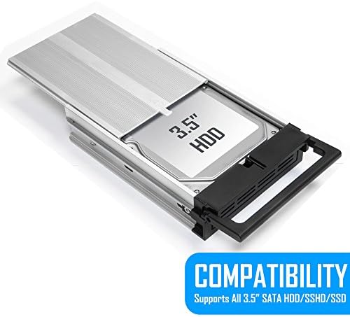 Kingwin Universal Hot Swap Mobile Rack for 2.5” & 3.5” SSD/HDD – Effortless Internal Tray-Less SATA Hard Drive Backplane Enclosure with 6 Gbps Support for SATA I/II/III & SAS I/II – Ultimate Flexibility and Enhanced Data Transfer Speed for Efficient Storage Management