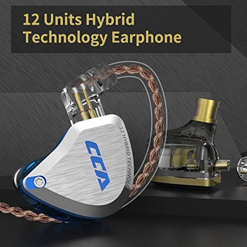 Elevate Your Sound Experience with CCA C12 Hybrid IEM Earphones – 5 Balanced Armature & 1 Dynamic Driver Design for Audiophiles, Musicians, and DJs – Superior Noise Isolation, Enhanced Compatibility, and Ergonomic Comfort for Extended Use