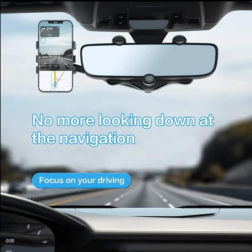 Flexible Gooseneck Magnetic Phone Holder for Car – 12-Inch Suction Cup Mount for Safe Hands-Free Navigation and Communication, Universal Compatibility for All Smartphones
