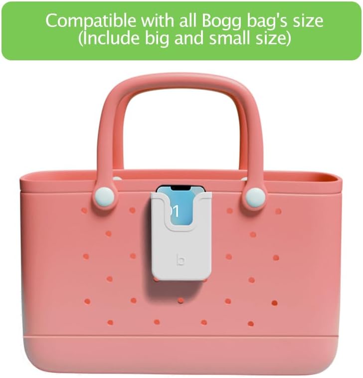 Silicone Phone Holder for Bogg Bags – Stylish and Functional Beach Accessory for i Phone & Android – Lightweight, Easy-to-Clean Vibrant Blue Attachment for Secure Device Protection During Outdoor Activities – Perfect for Sand and Surf Adventures