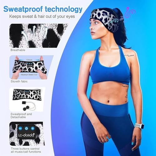 Transform Your Sleep and Workouts with Bluetooth 5.4 Sleep Headband Headphones – Ultra-Thin, Sweat-Resistant Comfort Meets Premium HD Sound for Active Lifestyles and Restful Sleep – Perfect Gift for Fitness Buffs and Music Lovers