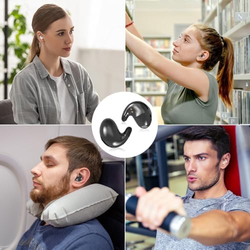 Revolutionary Wireless Sleep Earbuds for Side Sleepers – Ultra-Lightweight Noise-Cancellation In-Ear Headphones with Invisible Comfort Fit and LED Battery Indicator – Perfect for Restful Sleep, Productive Work, and Outdoor Activities – Seamless Device Compatibility with Swift Pairing in Elegant White Design