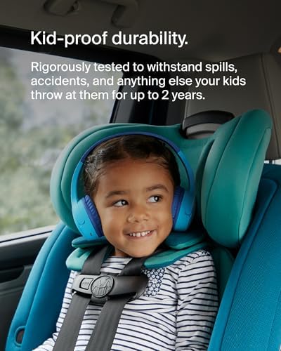 Belkin Sound Form Mini Kids Wireless Bluetooth Headphones – Safe 85 d B Volume Control, 30-Hour Playtime, Built-In Microphone – Lightweight On-Ear Style for i Phone, i Pad, Fire Tablet & More – Ideal for Learning, Entertainment & Safe Listening