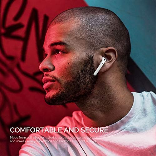 Upgrade Your Listening Game with Aha Style Silicone Ear Tips for Apple Air Pods – 4 Pairs (2 Large & 2 Small) – Exceptional Comfort, Noise Isolation & Customizable Fit for Enhanced Audio Experience